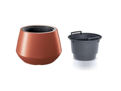 PROSPERPLAST Kvetináč HEOS medený 34,3cm