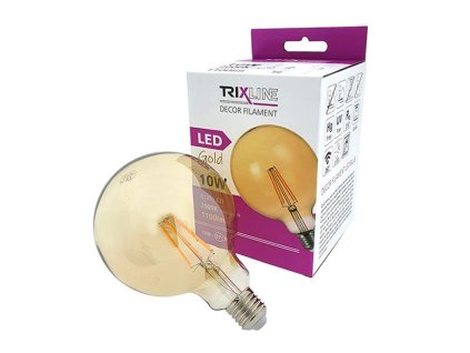 TRIXLINE Žiarovka Filament LED E27 10W biela teplá TRIXLINE G125 Gold