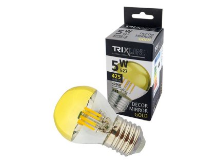 TRIXLINE Žiarovka LED E27 5W biela prírodná TRIXLINE Decor Mirror P45 Gold