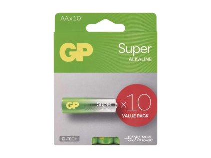 GP Batérie AA (R6) alkalická GP Super 10ks
