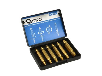 GEKO Sada vyťahovákov GEKO G38591 na zalomené skrutky 6ks