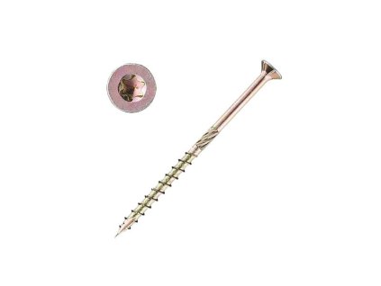 DEN BRAVEN Konštrukčná skrutka so zápustnou hlavou Torx T25 5x60mm 200ks