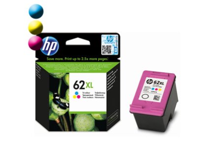 HP HP 62XL Cartridge, trojfarebný (C2P07AE)