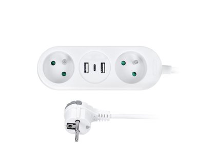 SOLIGHT Predlžovací prívod 2 zásuvky 1,5m SOLIGHT PP154C