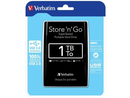 Verbatim VERBATIM Store 'n' Go USB 3.0, Externý disk, 1TB b