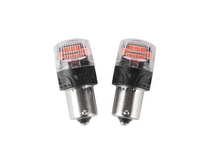 CARCLEVER Autožiarovka LED BA15S 12V CARCLEVER 16LED 2835SMD červená 2ks