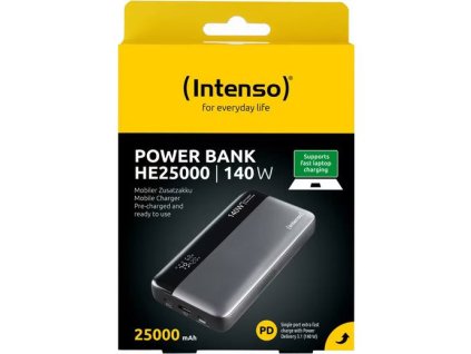 Intenso INTENSO HE25000, Powerbanka 25000mAh, šedá