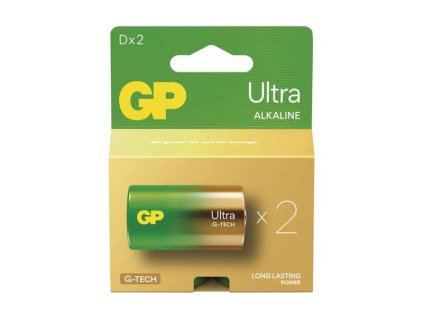 GP Batéria D (LR20) alkalická GP Ultra 2ks
