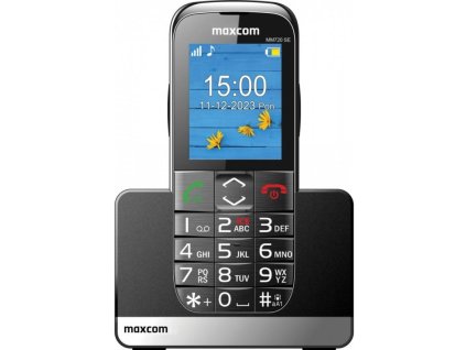 Maxcom MAXCOM MM720 SE, Telefón pre seniorov, čierny