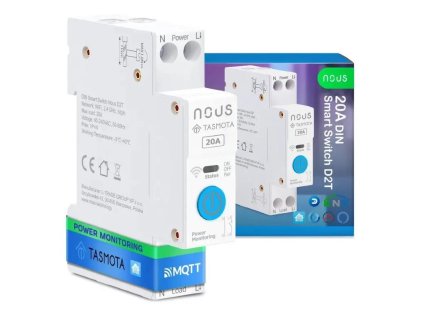 Nous NOUS D2T, Tasmota DIN SMART Switch, prepínač