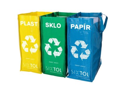 SIXTOL Tašky na triedený odpad SIXTOL Sort Easy 3 Slim 3x22l