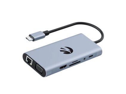 Hawk HAWK HUB 11v1 USB-C / USB-A / HDMI/VGA/SD/TF/RJ45