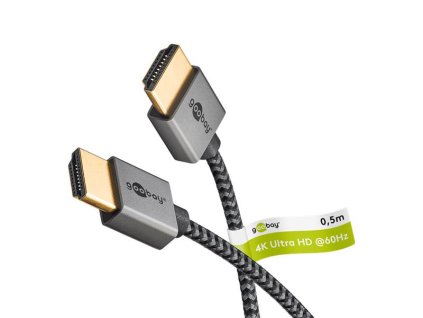 GOOBAY Kábel GOOBAY 75751 HDMI Slim High Speed ​​s Ethernetom 2.0 4K 0,5m