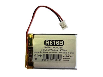 HADEX Nabíjacie batérie LiPo 3,7V/300mAh 303040 HADEX