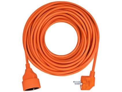 SOLIGHT Prodlužovací kabel - spojka, 1 zásuvka, oranžová, 7m