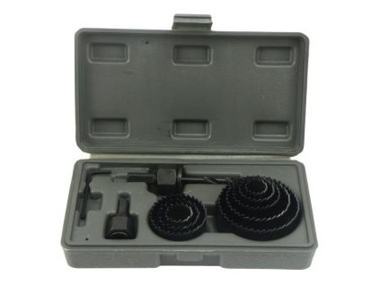 GEKO Vrtáky vykružovací korunkové, sada 11ks, max. hloubka vrtu 25mm, 19-64mm, GEKO