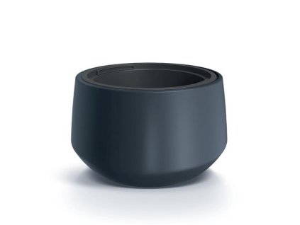 PROSPERPLAST Kvetináč HEOS ECO antracit 34,3 cm