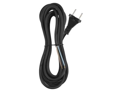 EMOS Flexo šnúra gumená 2x1,5mm2 5m čierna EMOS S03350