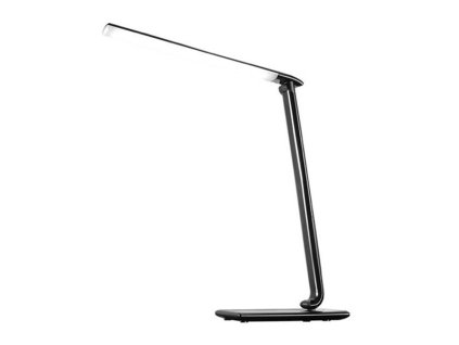 SOLIGHT LED stolní lampička stmívatelná, 9W, volba teploty světla, černý lesk
