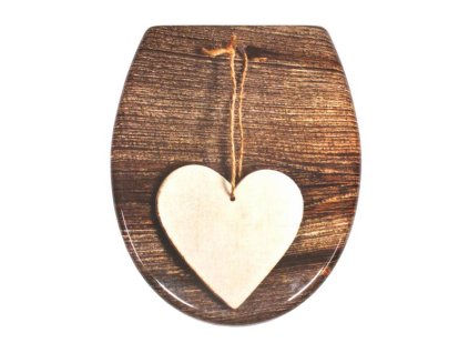 SCHÜTTE WC sedátko SCHÜTTE WOOD HEART