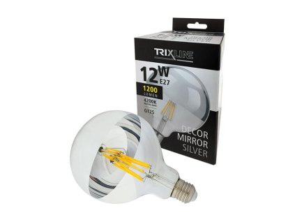 TRIXLINE Žiarovka LED E27 12W biela prírodná TRIXLINE Decor Mirror G125 Silver