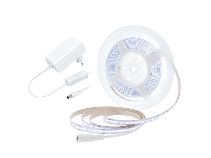 SOLIGHT LED pásik 12V IP20 8W/m biela studená (cievka 5m) SOLIGHT WM59-CW