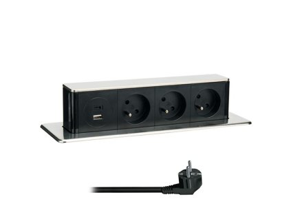 SOLIGHT Zásuvkový blok SOLIGHT PP126USBC
