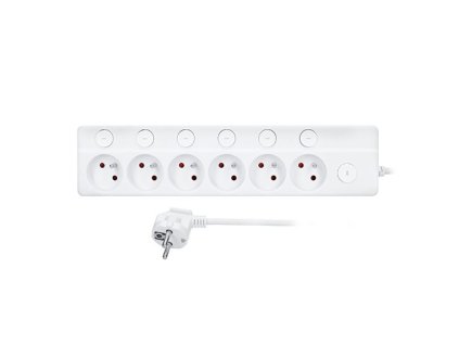 SOLIGHT Predlžovací kábel 6 zásuvek 2m SOLIGHT PP160