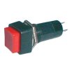 TIPA Přepínač tlačítko čtv. ON-OFF 250V/1A červené
