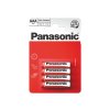 PANASONIC Baterie R03 AAA Red zinkouhlíková, PANASONIC 4BP