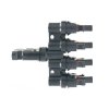 TIPA Konektor pre solárne panely MC4 rozbočenie 1x konektor, 4x zdierka