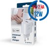 Gembird GEMBIRD TA-UC-1A12-01, Nabíjačka, USB-A, 12W, biel
