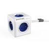 ALLOCACOC Zásuvka PowerCube EXTENDED s káblom 1.5m modrá