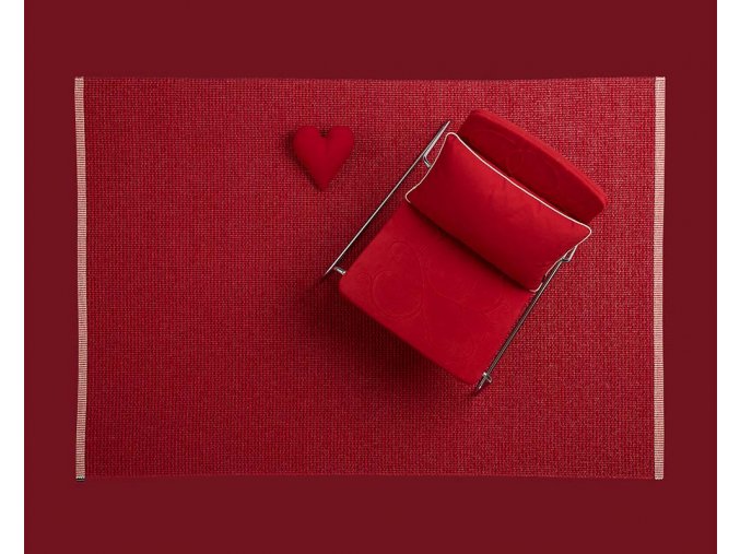 červený, vinylový koberec MONO, jednobarevný, dark red, red