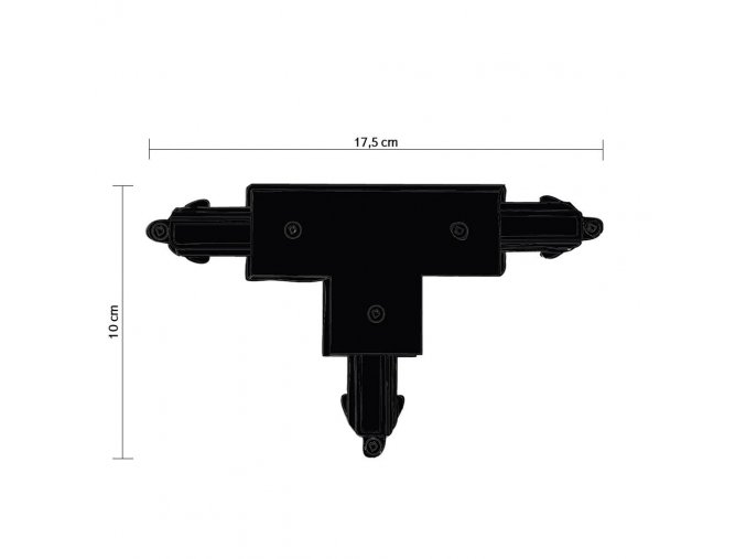 T-connector Halo Track černý