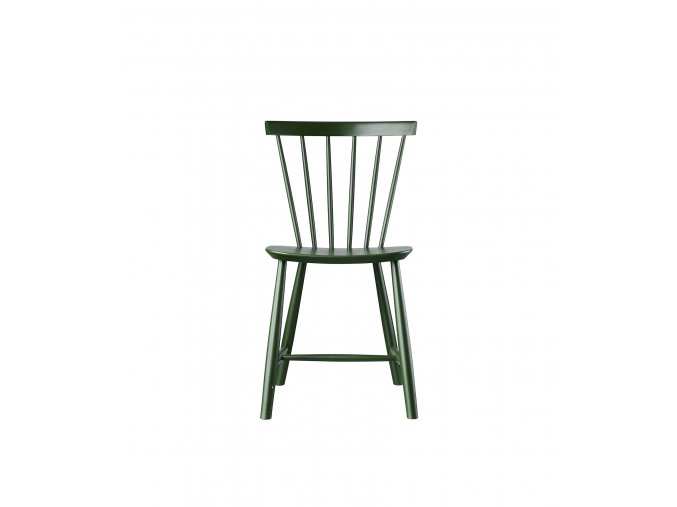 Židle z bukového masivu J46 tmavě zelený lak