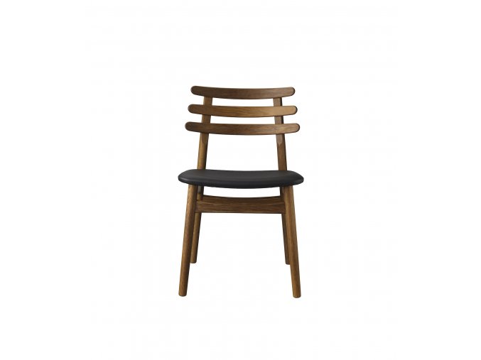 Židle z kouřového dubového masivu a ohýbaného dřeva