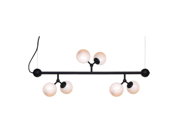 skleněné designové závěsné svítidlo Atom