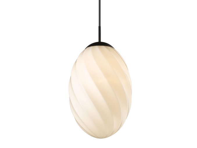 Závěsné svítidlo Twist Egg 25cm - černá