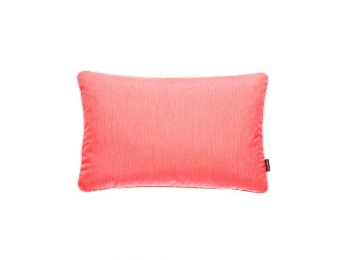Červený odolný jednobarevný polštář Pappelina Sunny, vnitřní a venkovní použití, obdelník