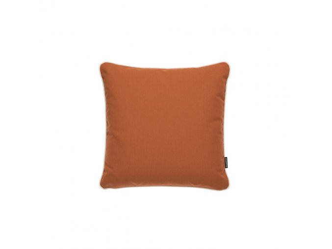 Oranžový odolný jednobarevný polštář Pappelina Sunny, vnitřní a venkovní použití, čtverec