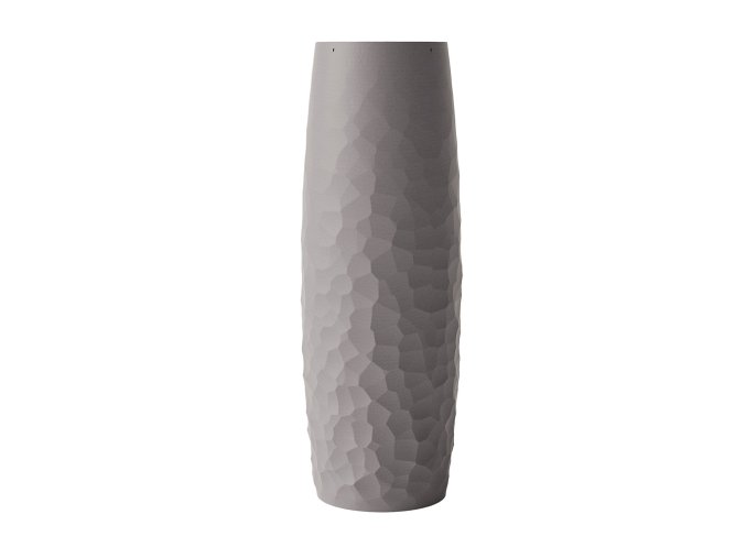 Organický 3D květináč, kompozit, šedý, Fleur Ami