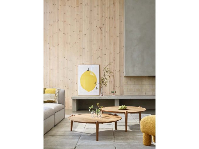 Třínohý stolek Aria, 90 cm, dub, Design House Stockholm