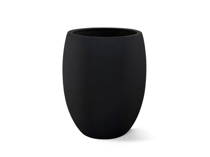 černá, květináč, Argento Tall Balloon Matt Black, Luca Lifestyle