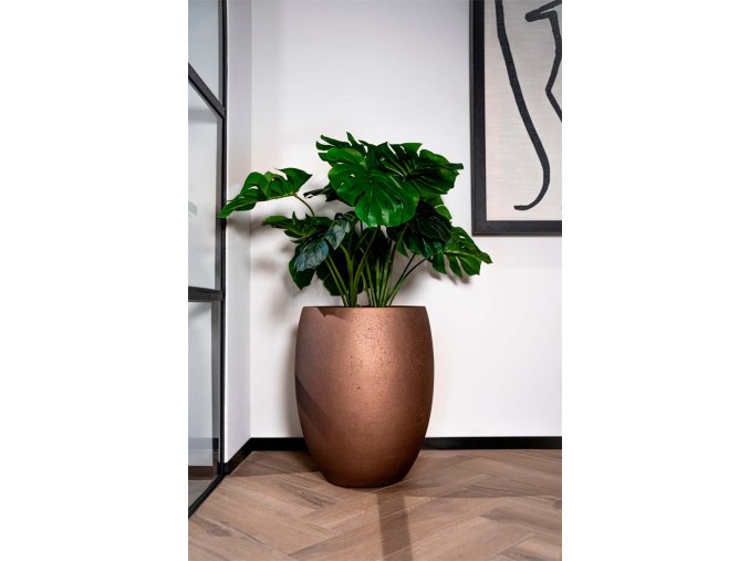 bronzová, květináč Grigio, Metallic Tall Balloon Bronze, Luca Lifestyle