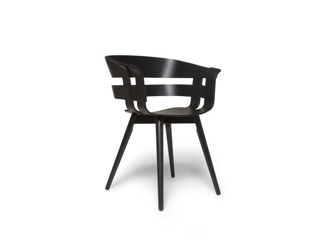 WickChair BlackSeat BlackLegs 45 iso