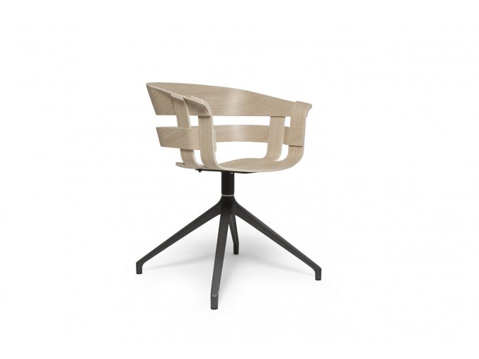 WickChair OakSeat Swivel 45 iso