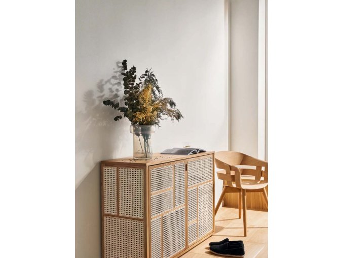 AIR, skříňka, ratan, rákosí, Design House Stockholm