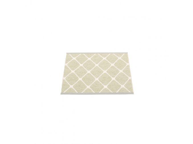 bílá, zelená, vinylový koberec REX, vzor drátěného plotu, kachliček, Seagrass, Vanilla