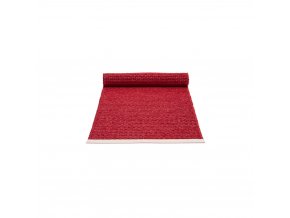 červený stolní běhoun MONO Pappelina, z PVC bez ftalátů